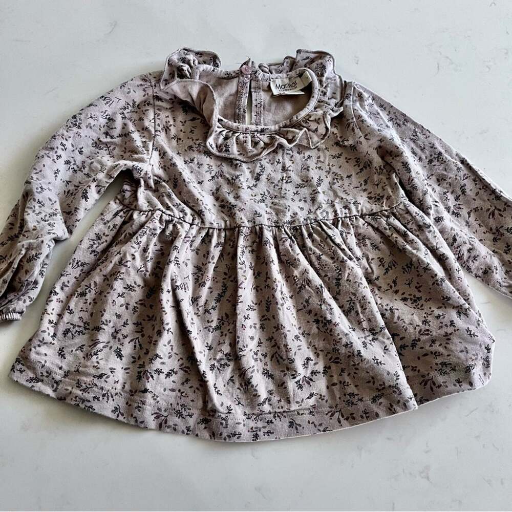 MarMar Copenhagen girls ruffle peplum floral print top blouse 12 months